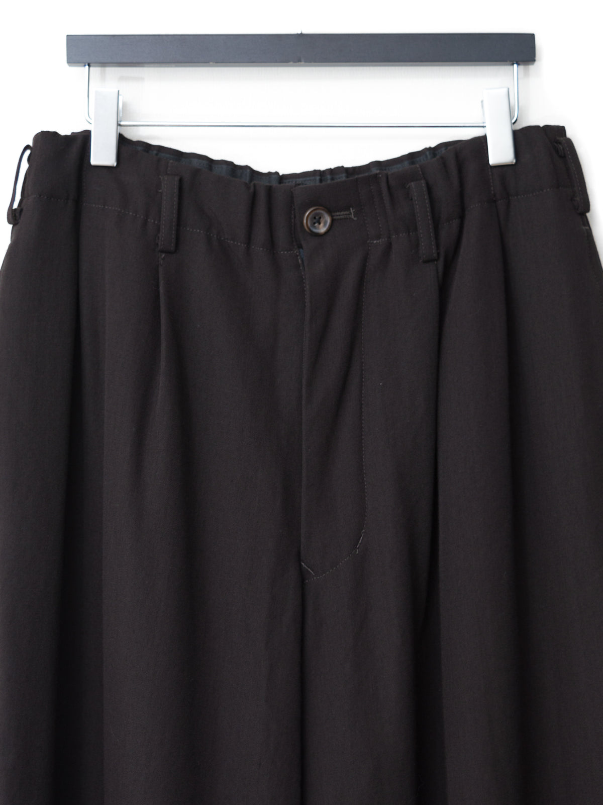 Elastic Waist Pants Coffee