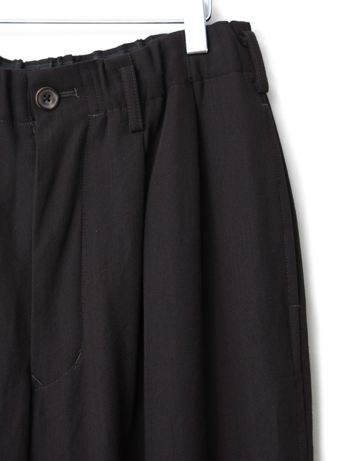 Elastic Waist Pants Coffee