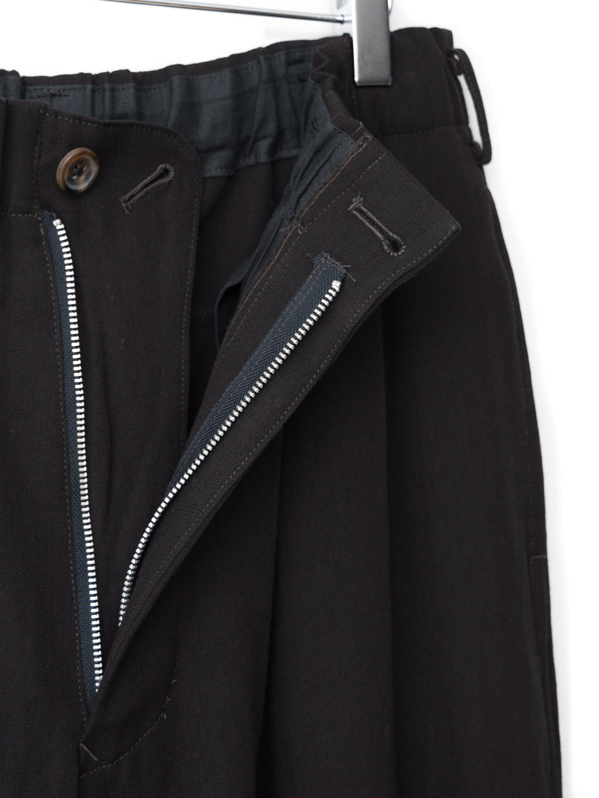 Elastic Waist Pants Coffee