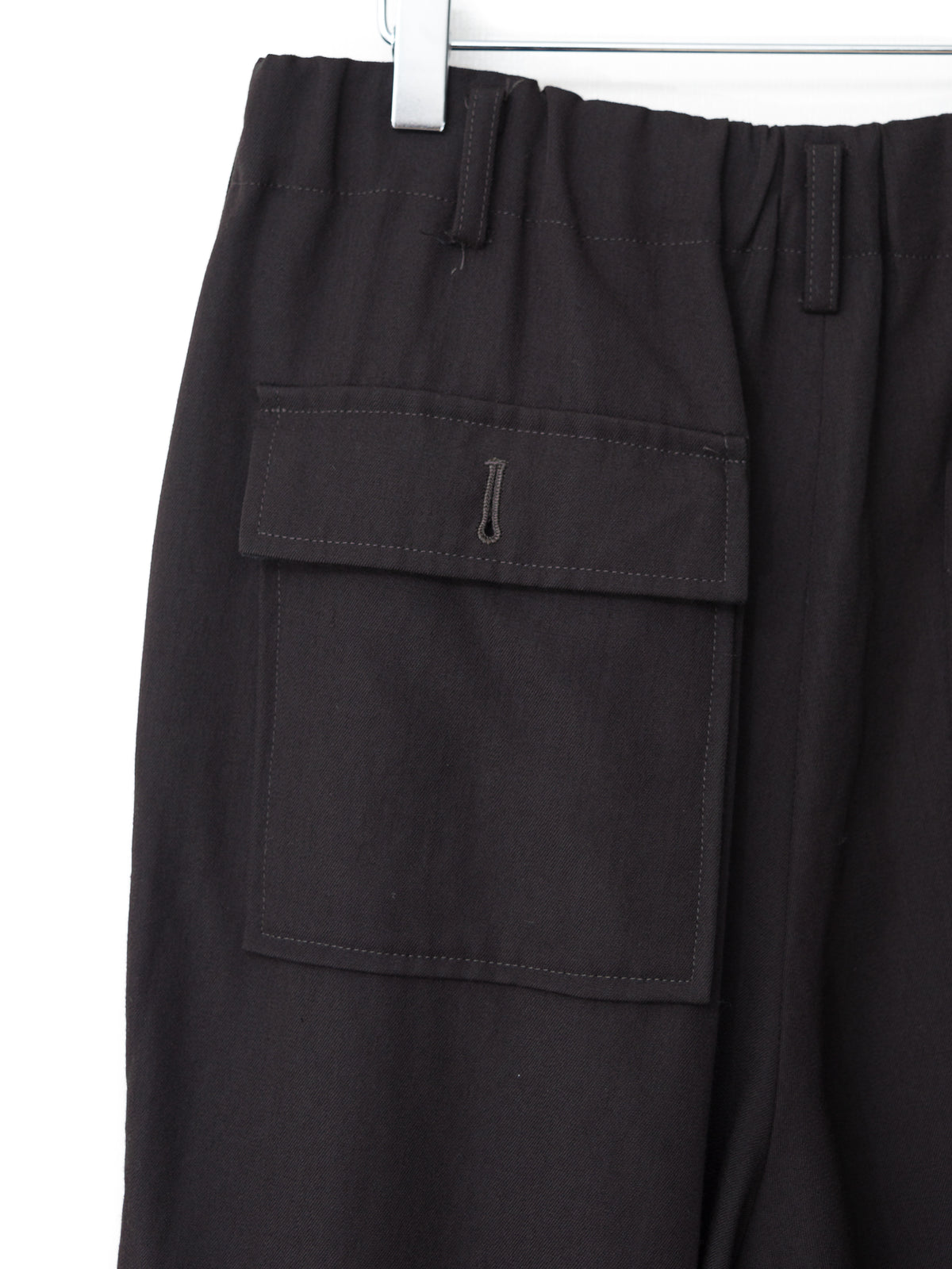 Elastic Waist Pants Coffee