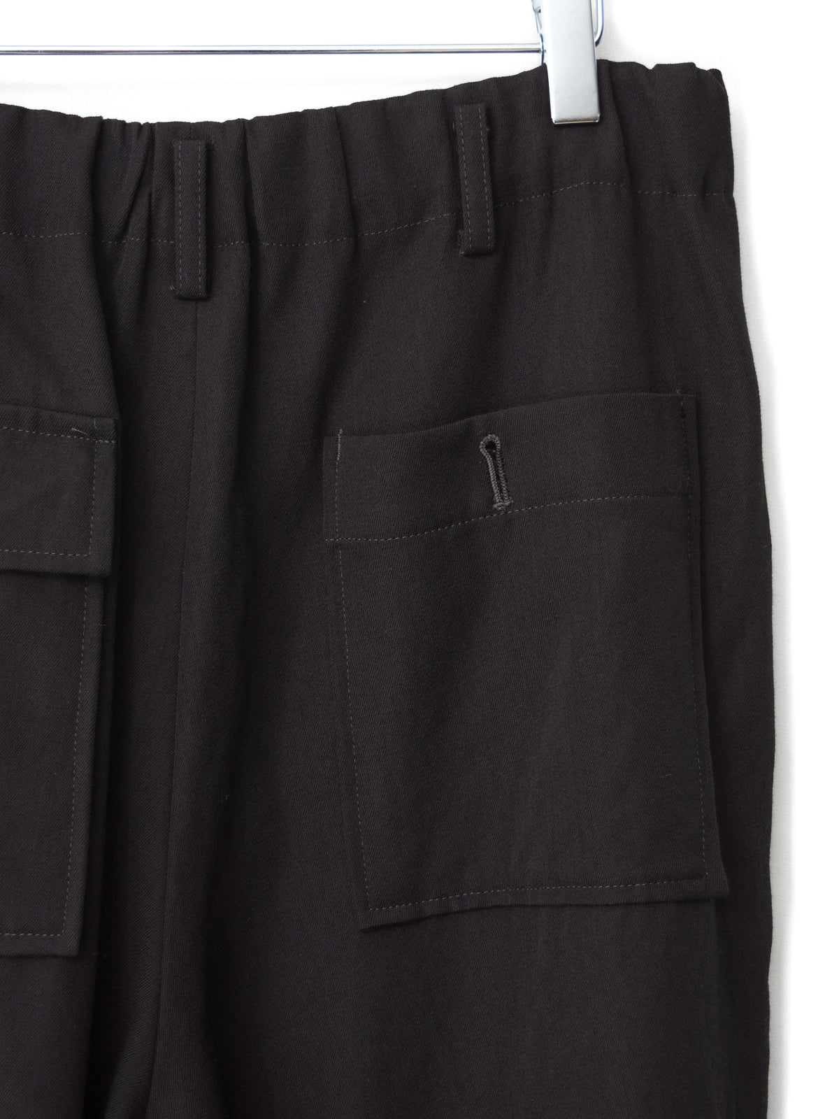 Elastic Waist Pants Coffee
