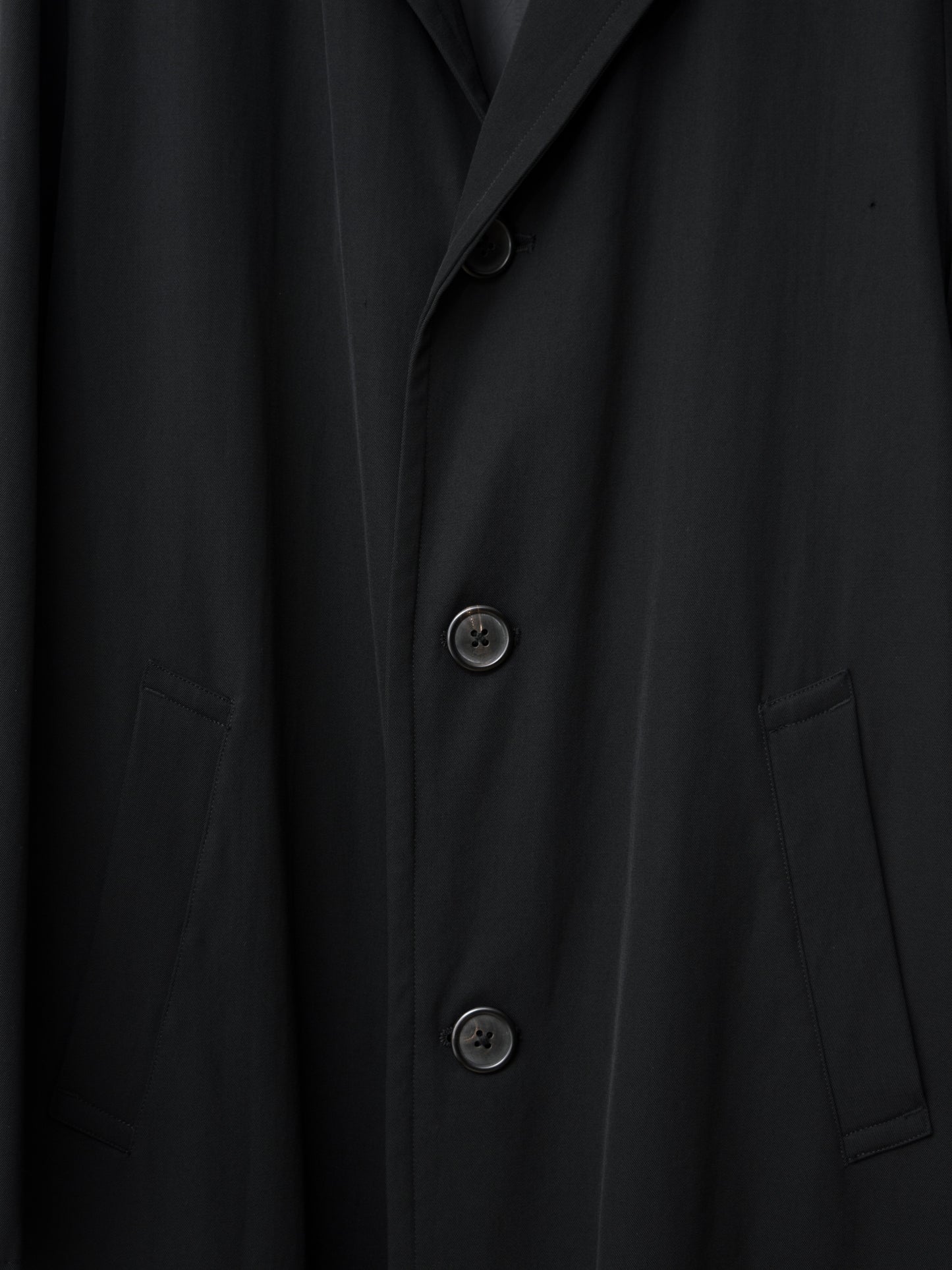 tailored coat black ∙ wool gabardine ∙ large