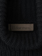 A/W 03 Heavy Funnelneck Sweater Black
