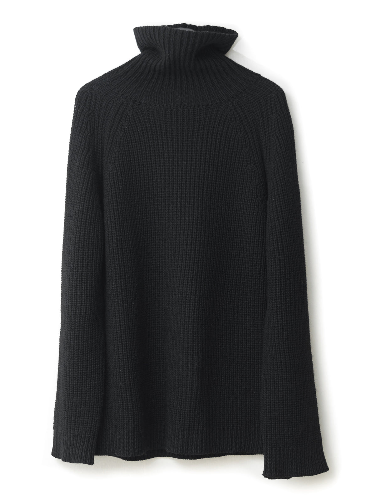 A/W 03 Heavy Funnelneck Sweater Black