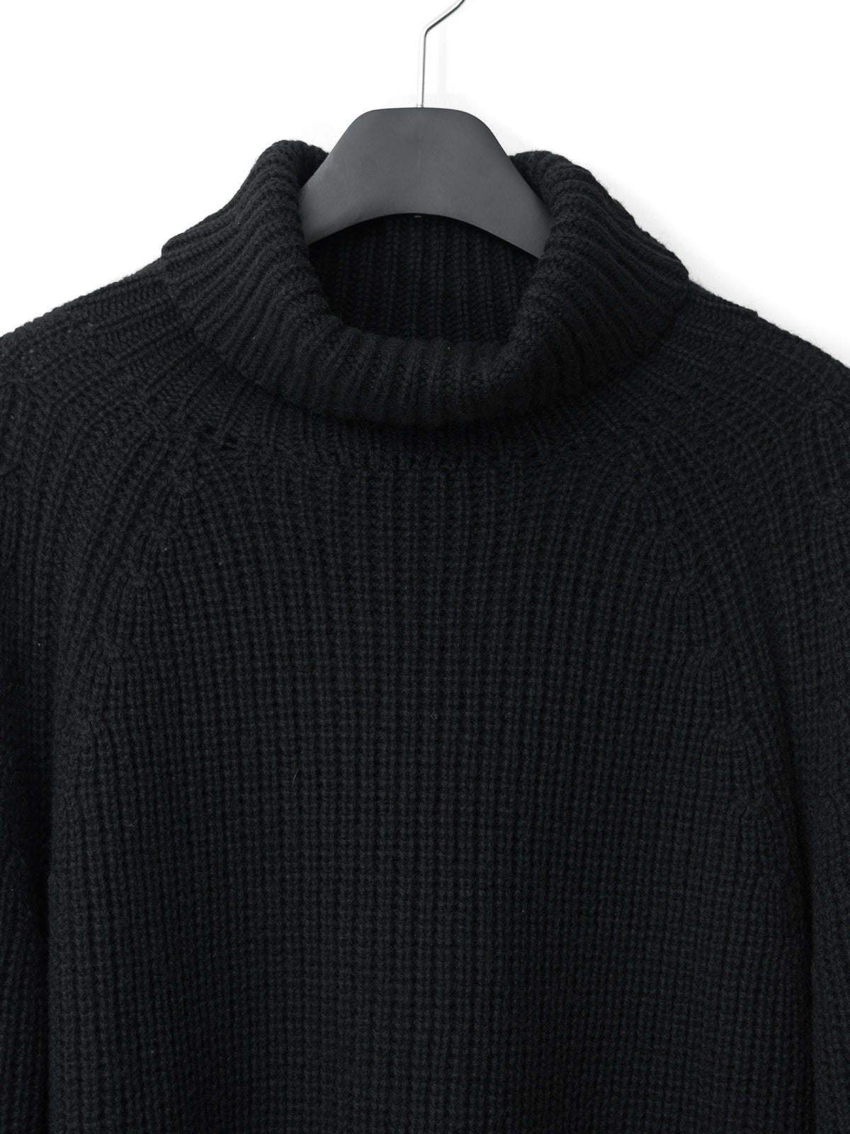 A/W 03 Heavy Funnelneck Sweater Black
