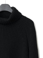 A/W 03 Heavy Funnelneck Sweater Black