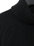 A/W 03 Heavy Funnelneck Sweater Black