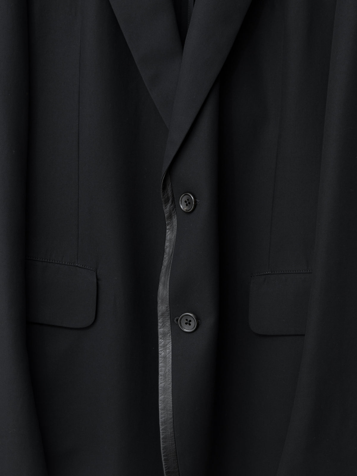 S/S 08 Lambskin Trim Tailored Jacket Black