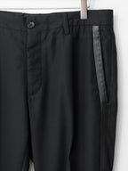 S/S 08 Lambskin Trim Slacks Black