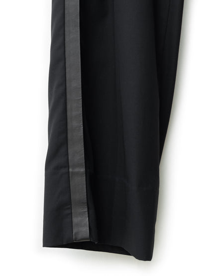 lambskin trim slacks black ∙ cotton ∙ medium