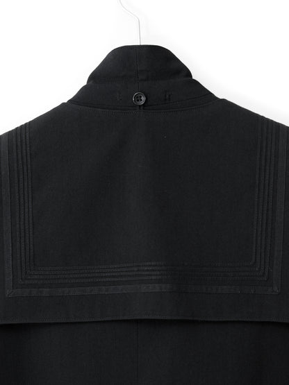 a/w 00 sailor collar tailored jacket black ∙ wool cotton ∙ medium