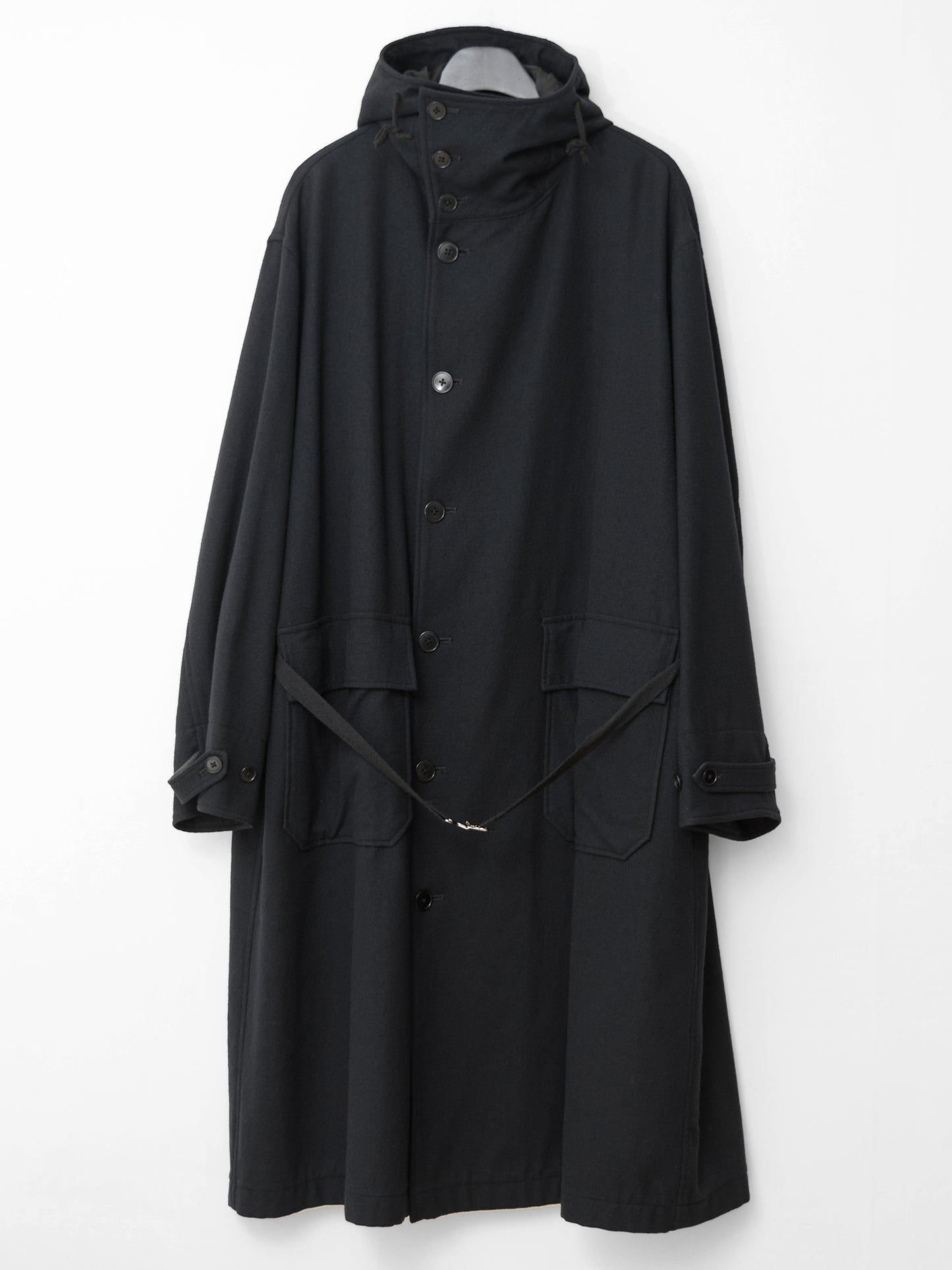 mountain parka black ∙ melton wool ∙ medium