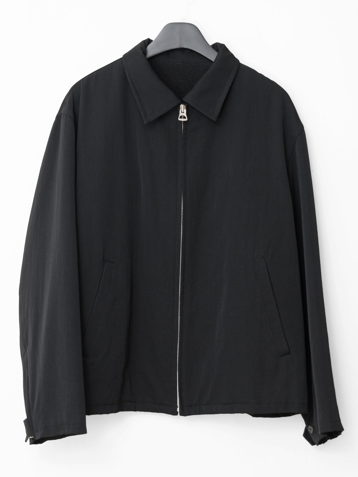 Zip Front Blouson Black