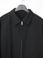 Zip Front Blouson Black