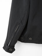 Zip Front Blouson Black