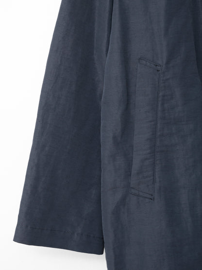 mid length jacket navy ∙ linen nylon ∙ medium