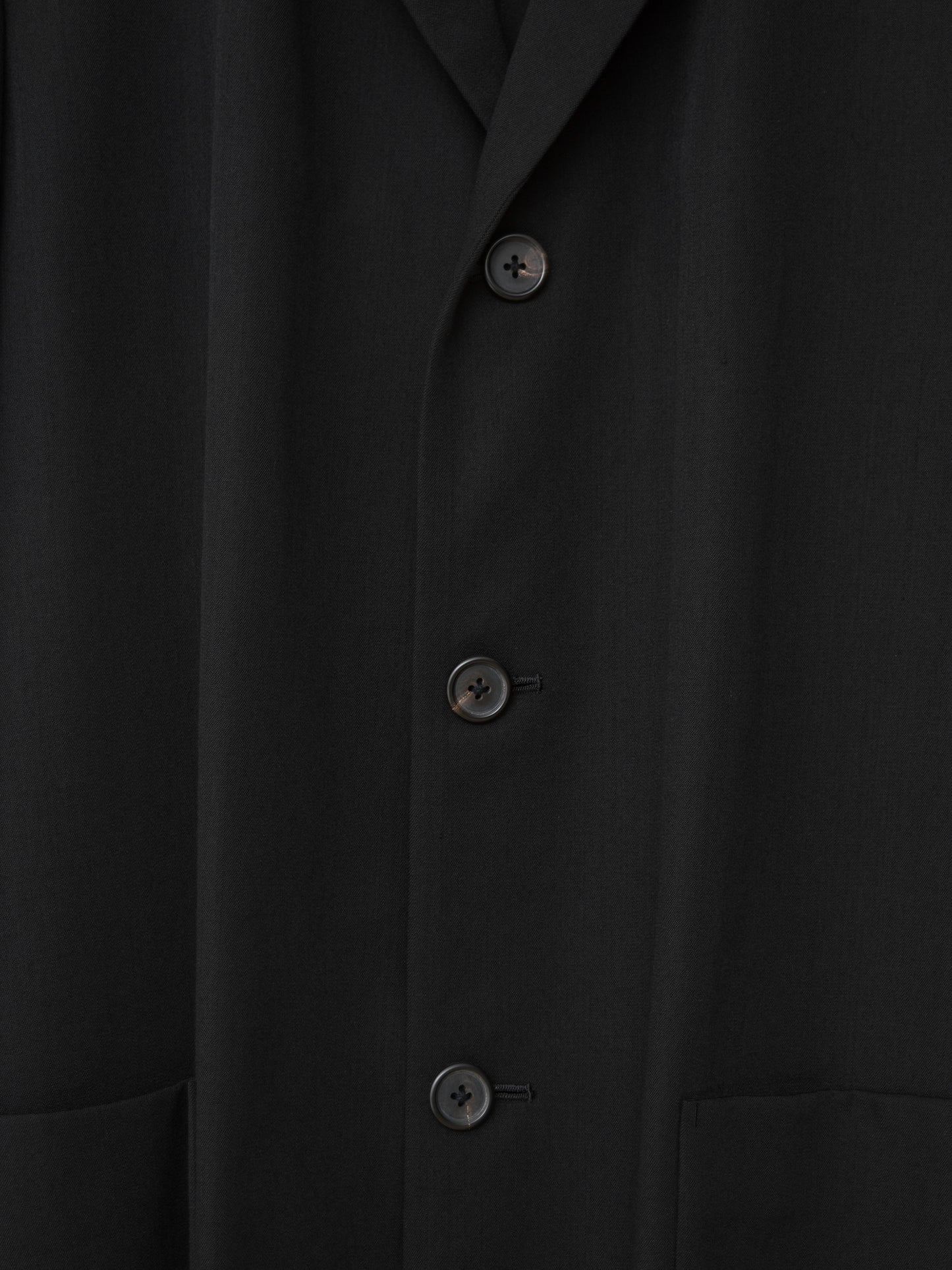 tailored jacket black ∙ wool gabardine ∙ medium