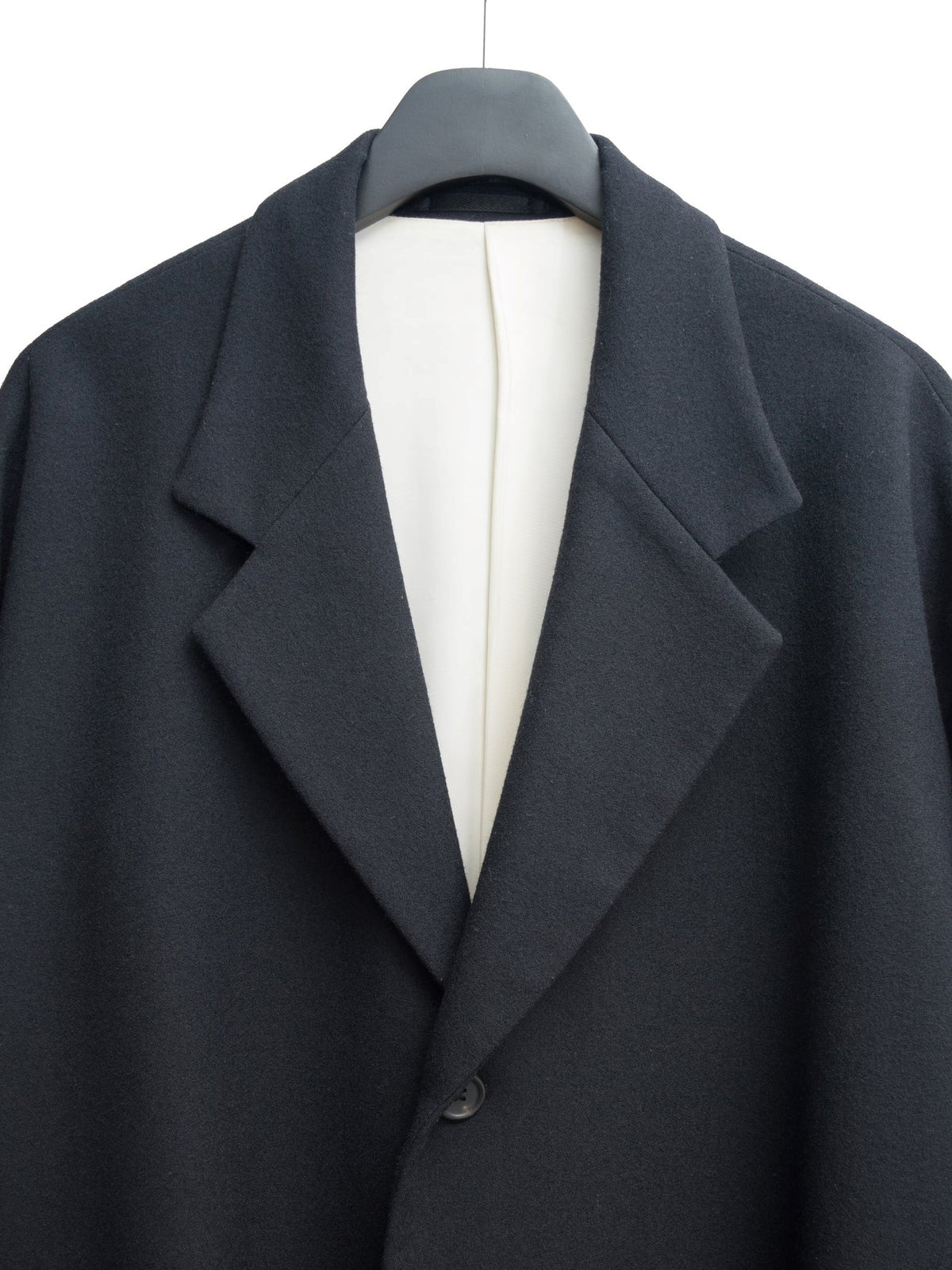 Notch Lapel Coat Black