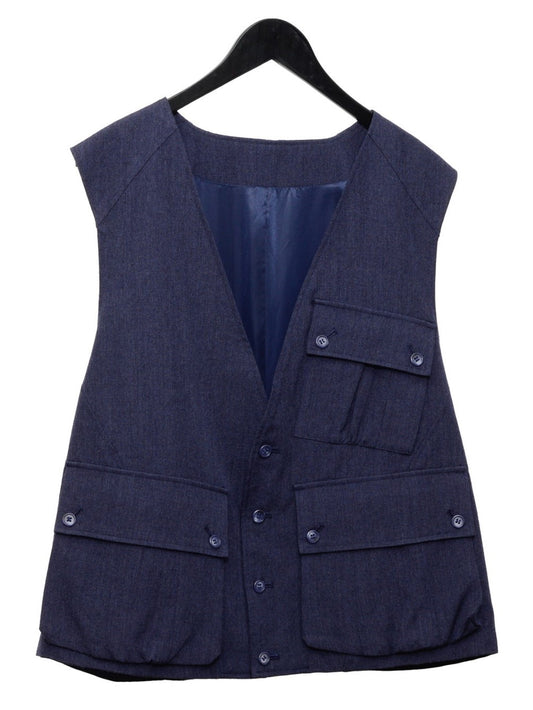 cargo vest navy ∙ wool ∙ one size