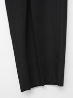 Double Pleat Trousers Black