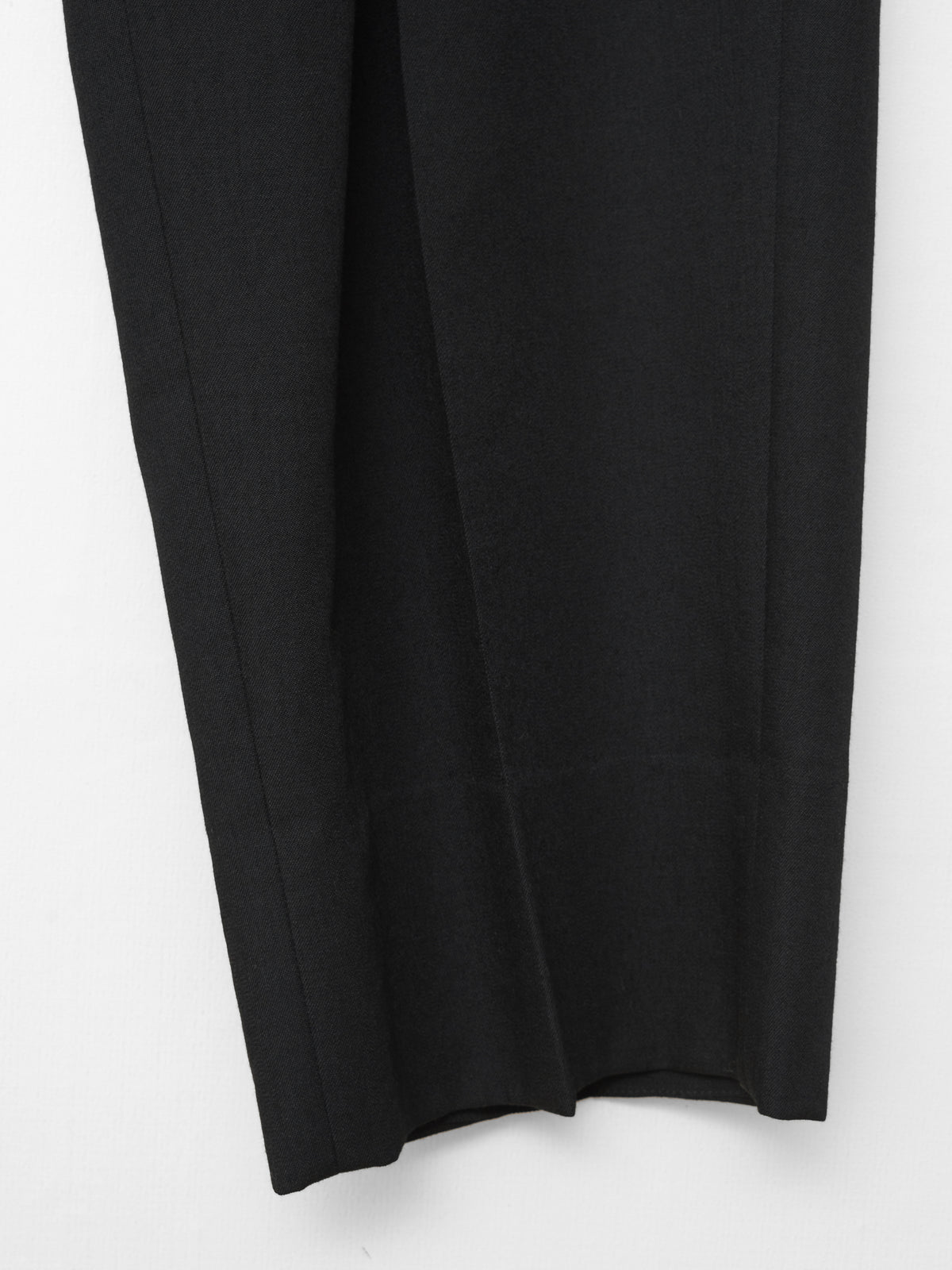 Double Pleat Trousers Black