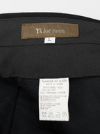 Double Pleat Trousers Black