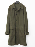 A/W 03 Garment Dyed Motorcycle Coat Olive Drab