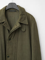 A/W 03 Garment Dyed Motorcycle Coat Olive Drab