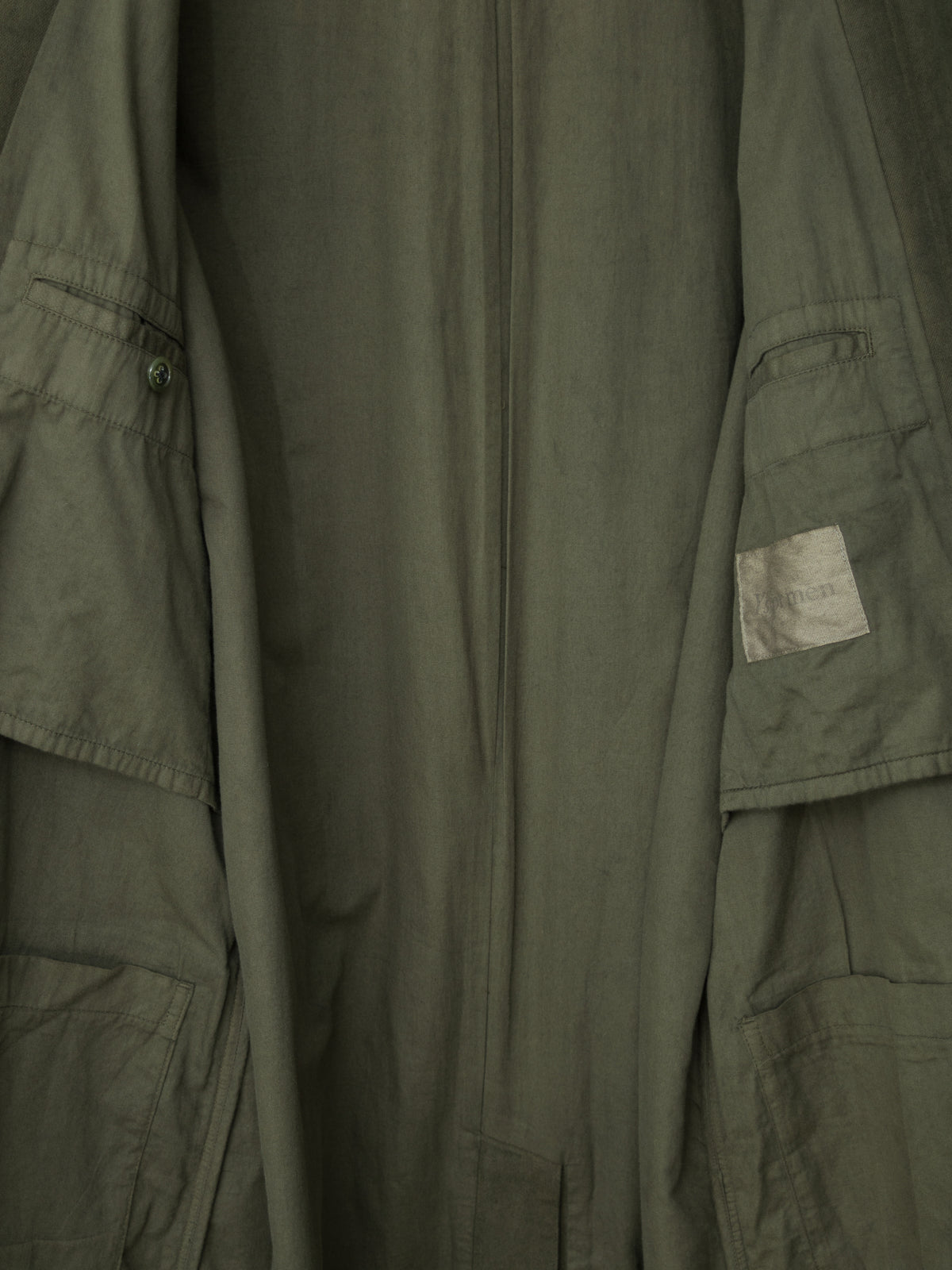 A/W 03 Garment Dyed Motorcycle Coat Olive Drab