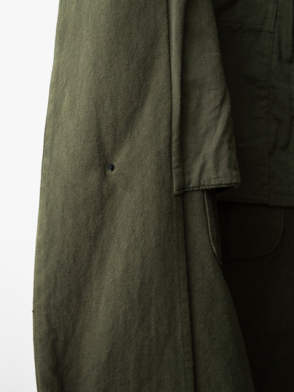 A/W 03 Garment Dyed Motorcycle Coat Olive Drab