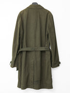 A/W 03 Garment Dyed Motorcycle Coat Olive Drab