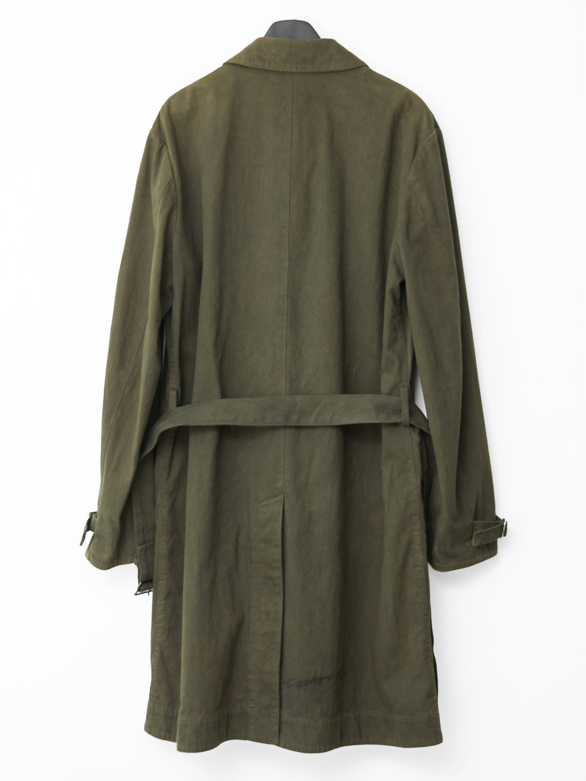 A/W 03 Garment Dyed Motorcycle Coat Olive Drab