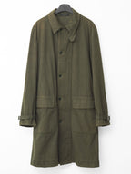 A/W 03 Garment Dyed Motorcycle Coat Olive Drab