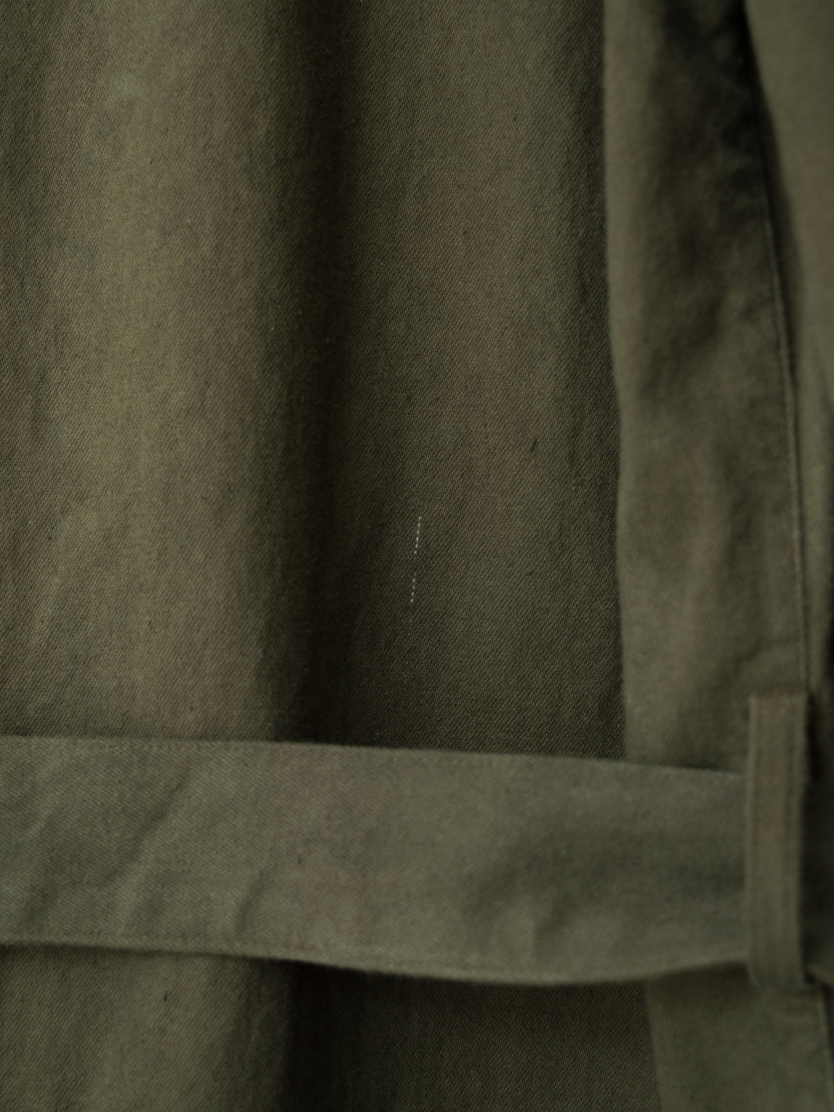 A/W 03 Garment Dyed Motorcycle Coat Olive Drab