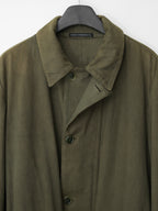 A/W 03 Garment Dyed Motorcycle Coat Olive Drab