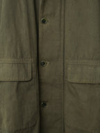 A/W 03 Garment Dyed Motorcycle Coat Olive Drab
