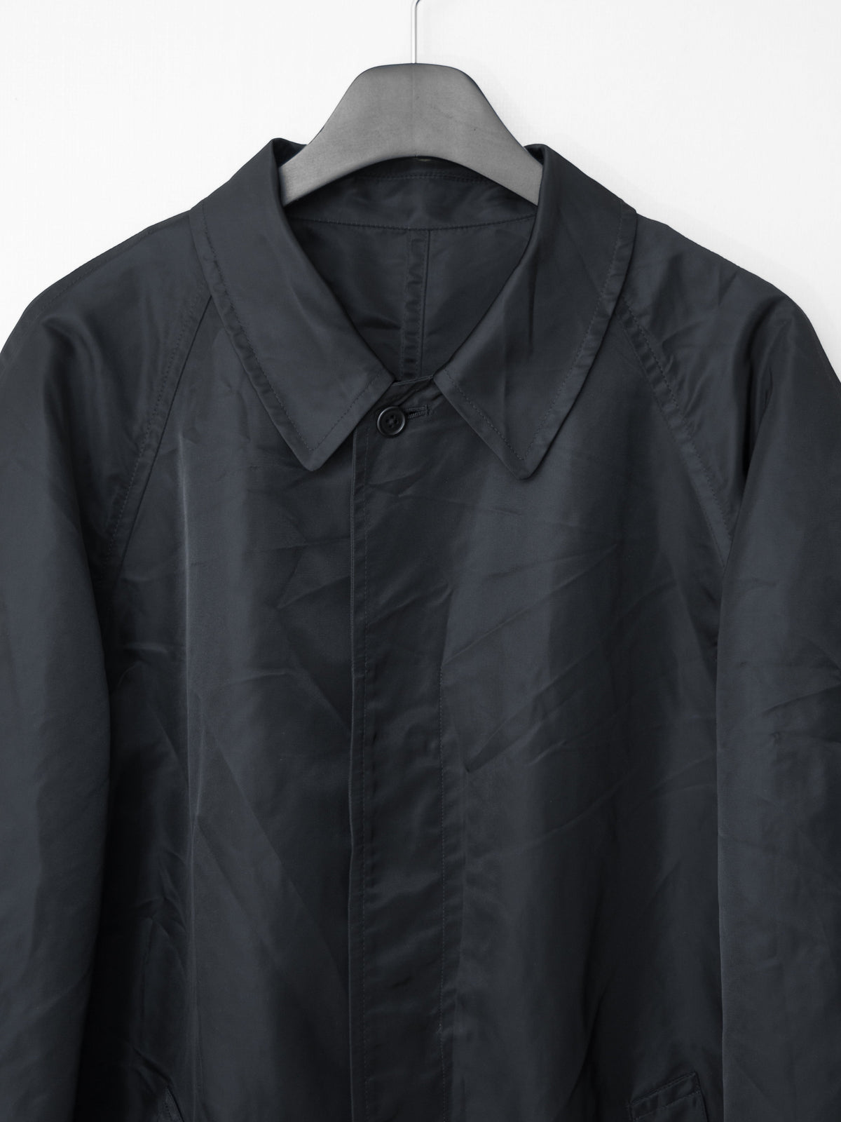 Waterproof Raglan Mac Coat Black