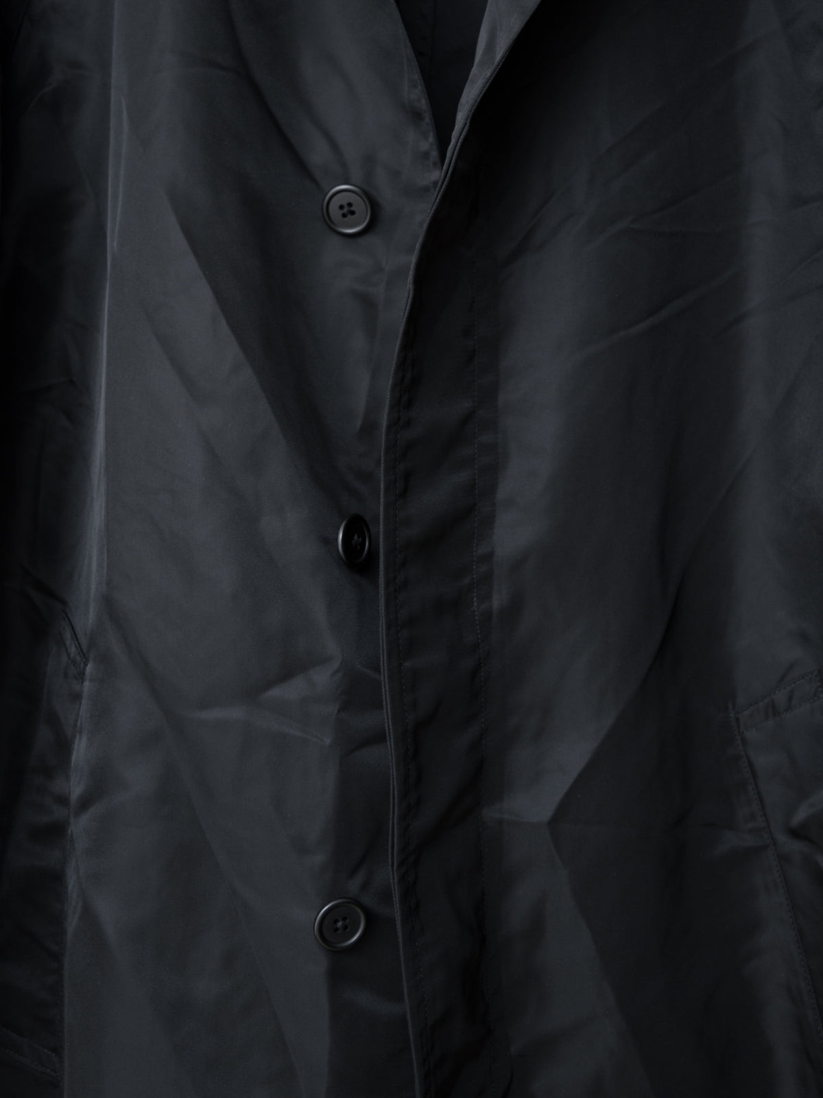 Waterproof Raglan Mac Coat Black