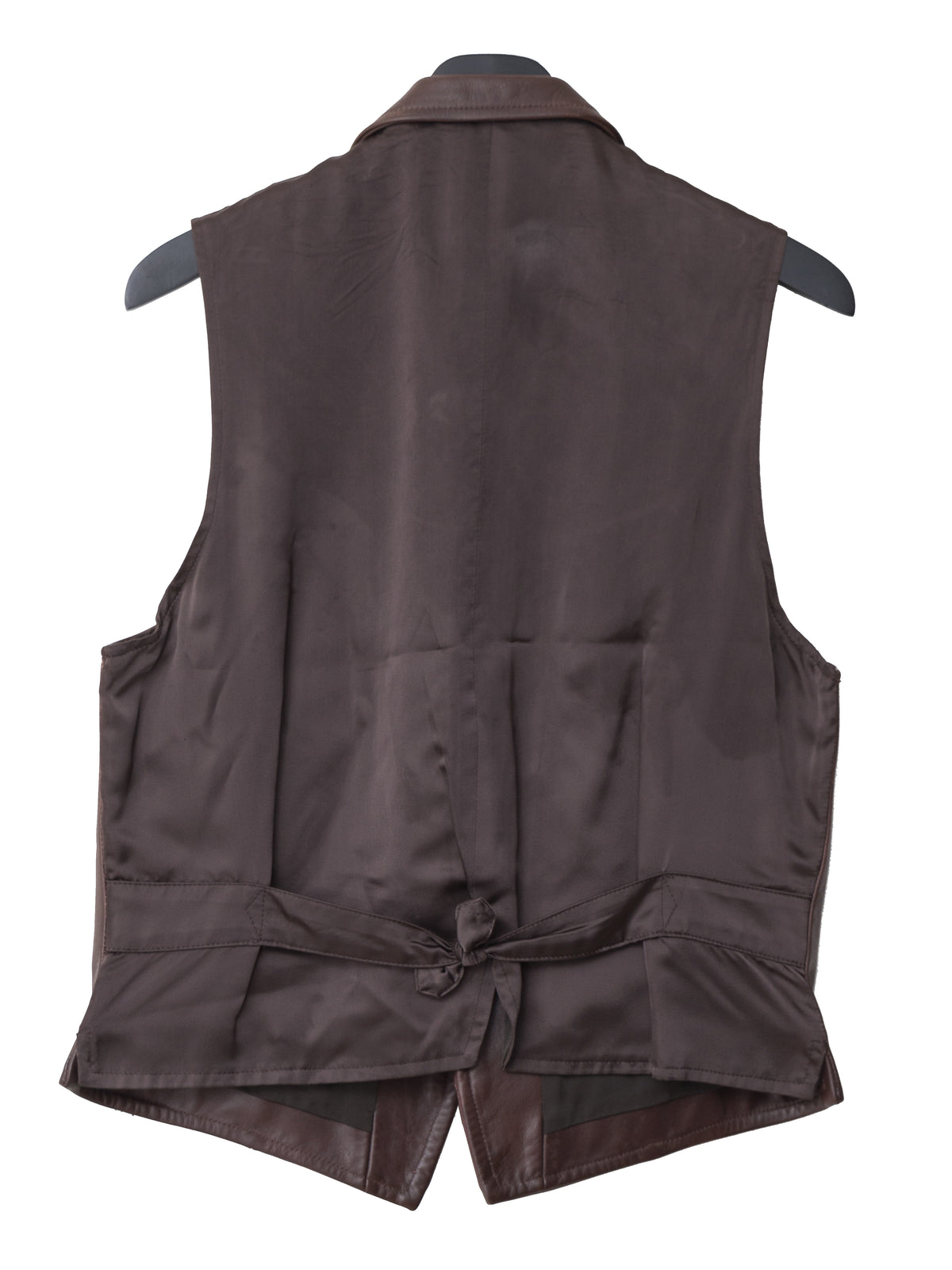 Double Zip Waistcoat Brown
