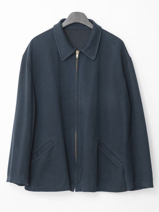 knit sports jacket fade navy ∙ cotton nylon ∙ one size