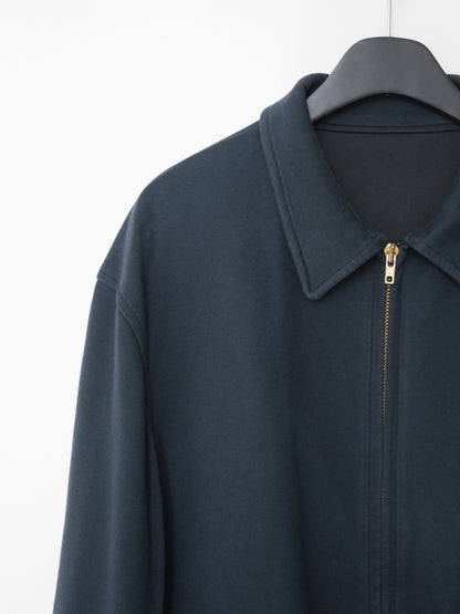 knit sports jacket fade navy ∙ cotton nylon ∙ one size