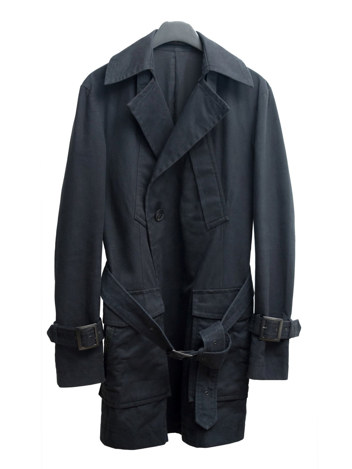 Moto Coat Washed Black