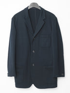 Knit Tailored Jacket Navy