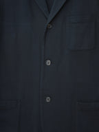 Knit Tailored Jacket Navy