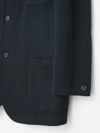 Knit Tailored Jacket Navy