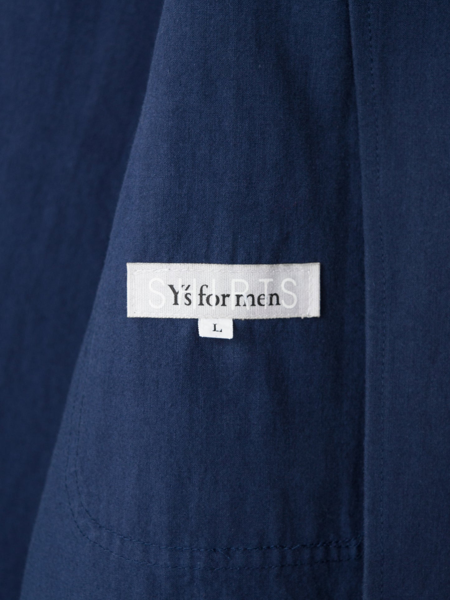 hidden placket tailored jacket blue ∙ cotton typewriter ∙ medium