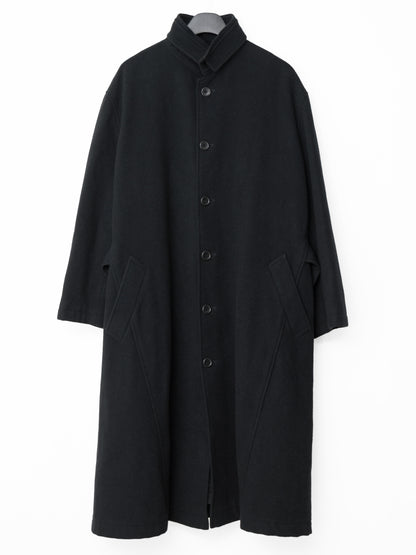 belted mac coat black ∙ wool nylon ∙ medium
