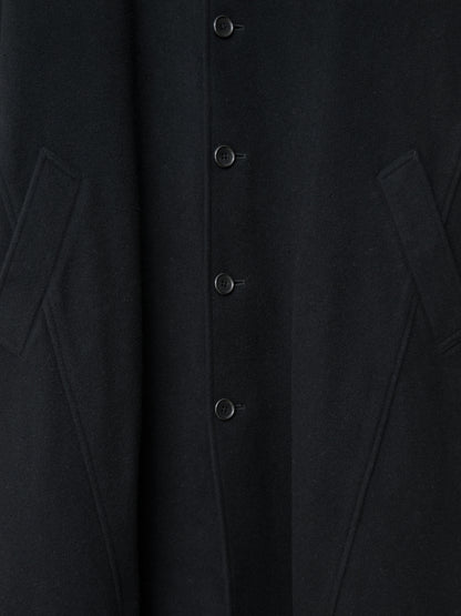 belted mac coat black ∙ wool nylon ∙ medium
