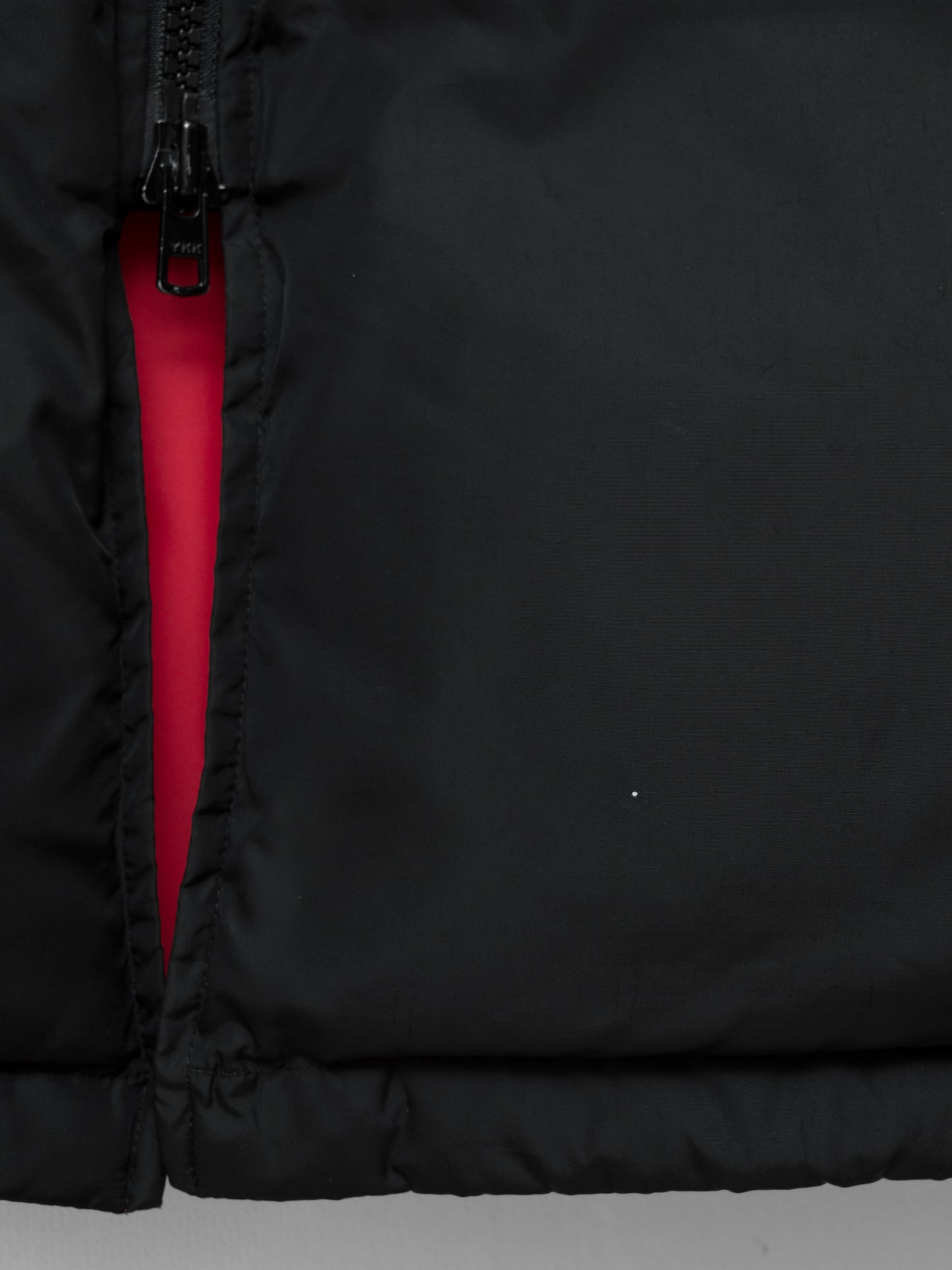 a/w 01 fleece collared down jacket black ∙ nylon ∙ large