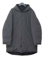 Reversible Hooded Down Jacket Carbon Black